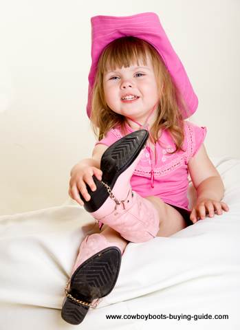 little girl pink cowgirl boots